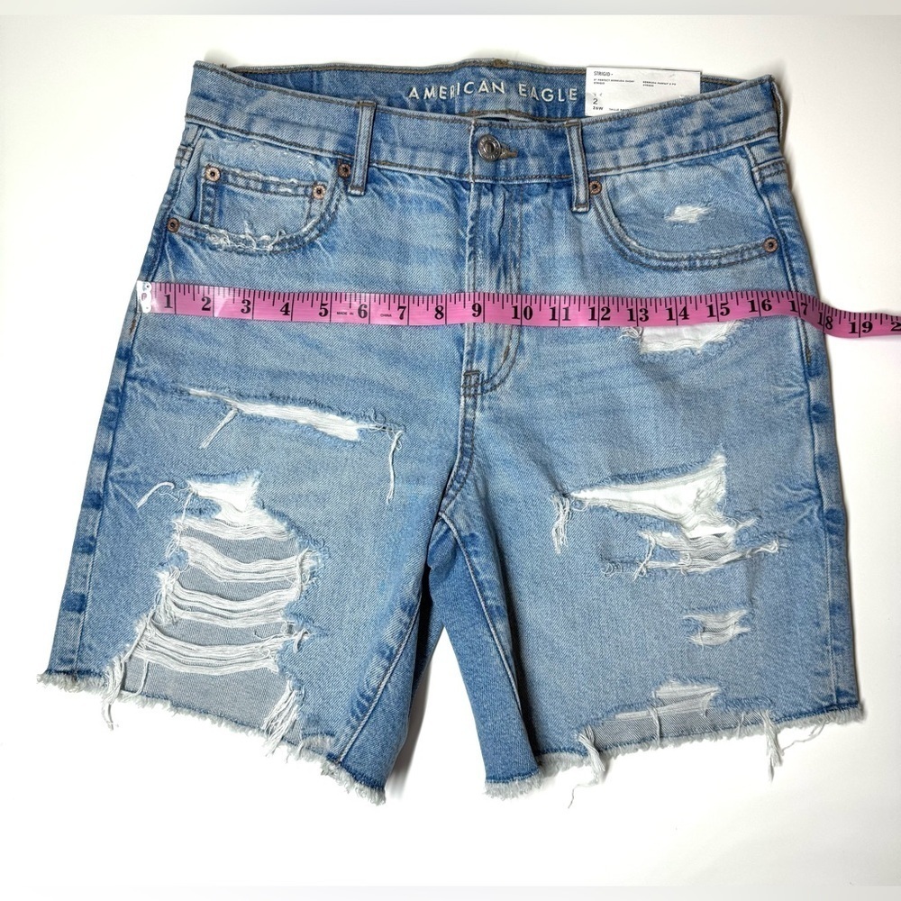 American Eagle Women’s High Rise 8’’ Perfect Bermuda Shorts Size- 2 - Picture 3 of 6